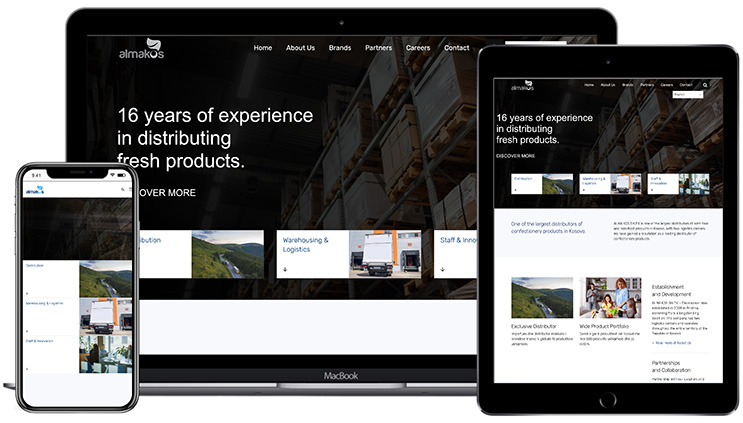 Almakos Ferizaj Website